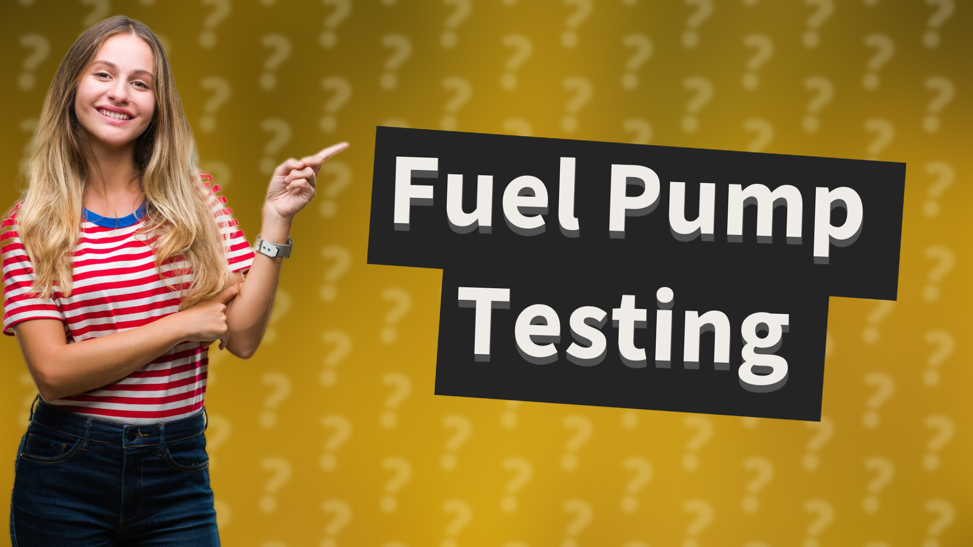 Fuel Pump Testing