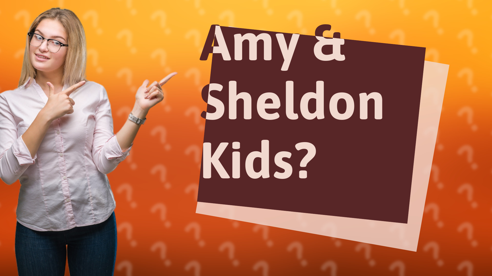 Amy & Sheldon Kids?