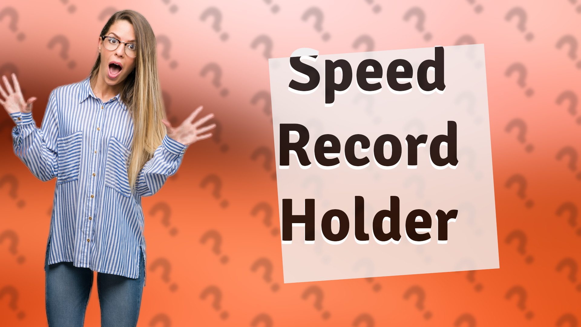 Speed Record Holder