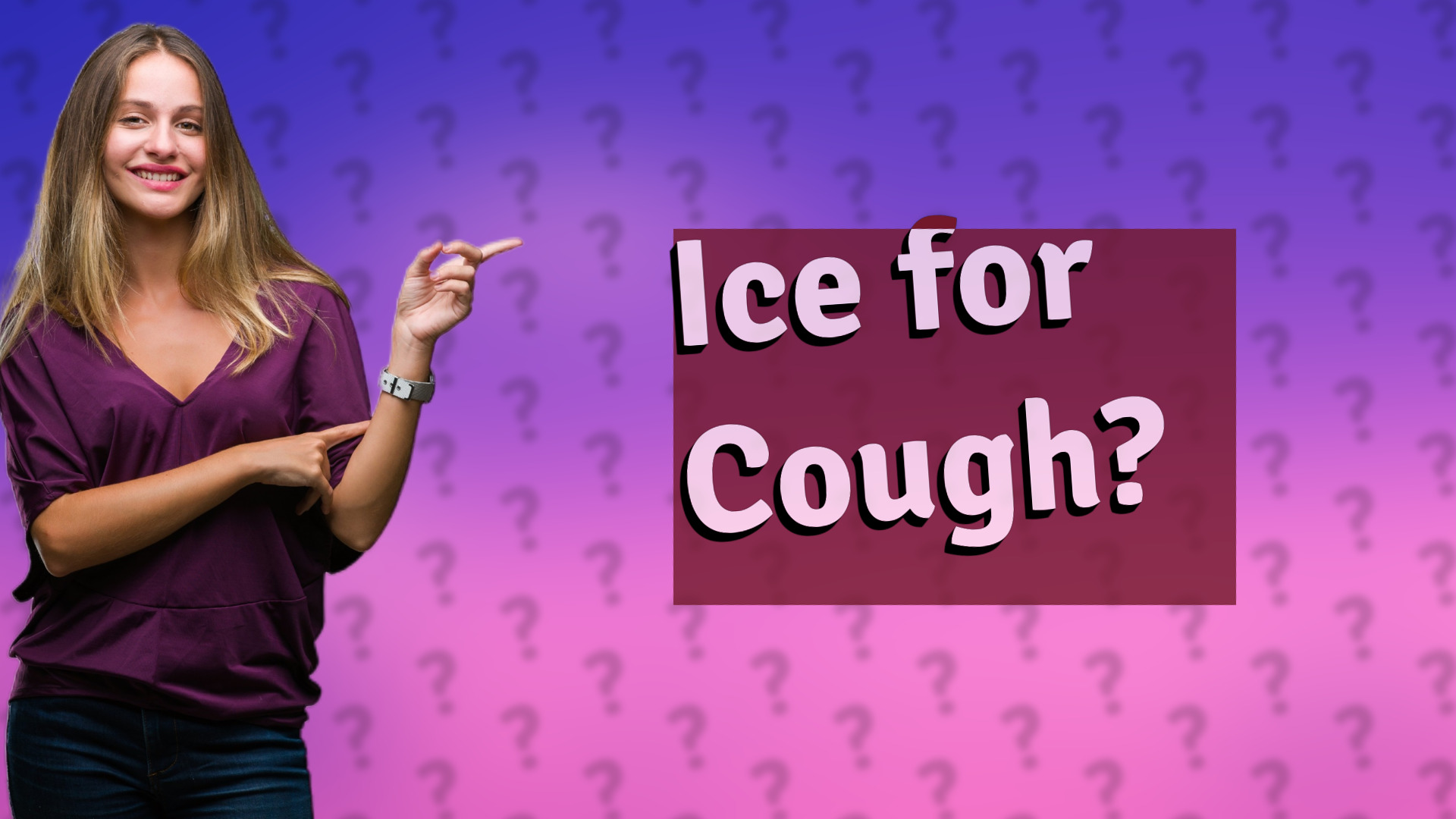 Ice for Cough?