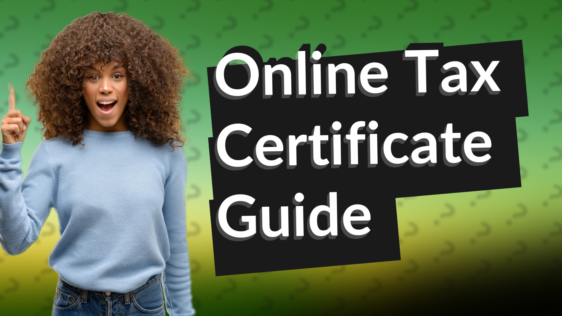 Online Tax Certificate Guide