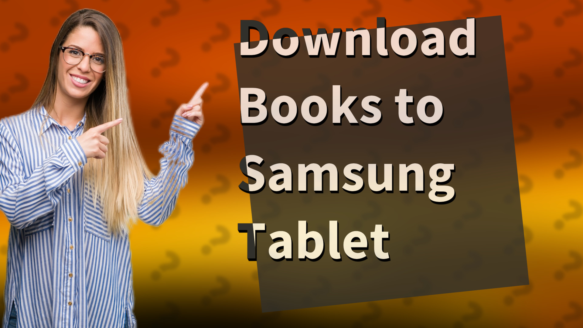 Download Books to Samsung Tablet
