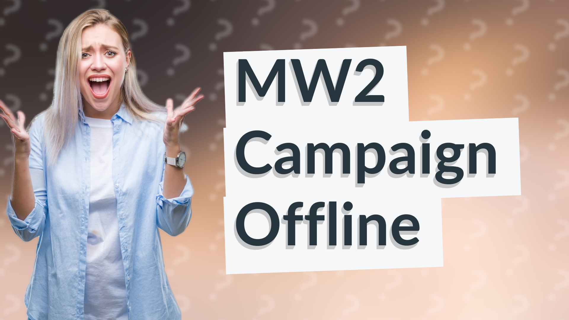 MW2 Campaign Offline