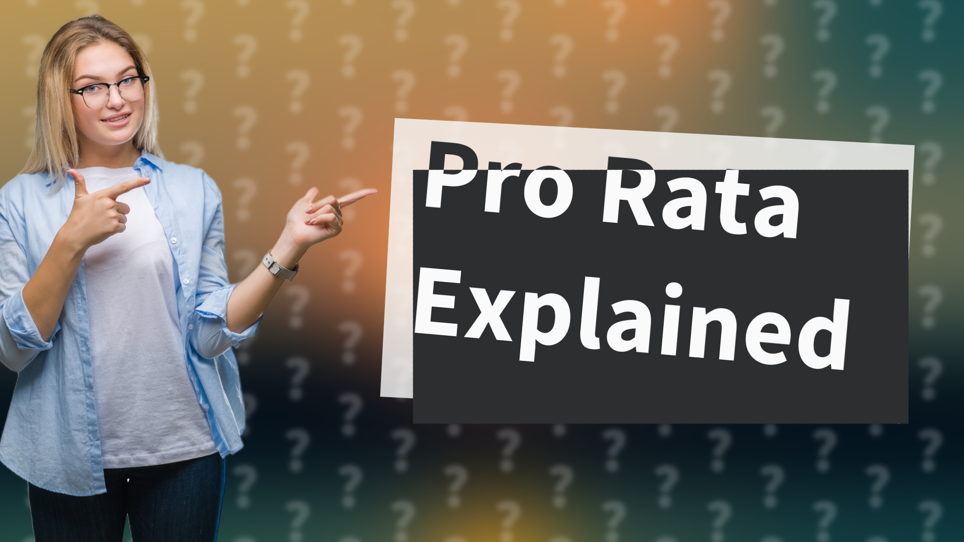 Pro Rata Explained
