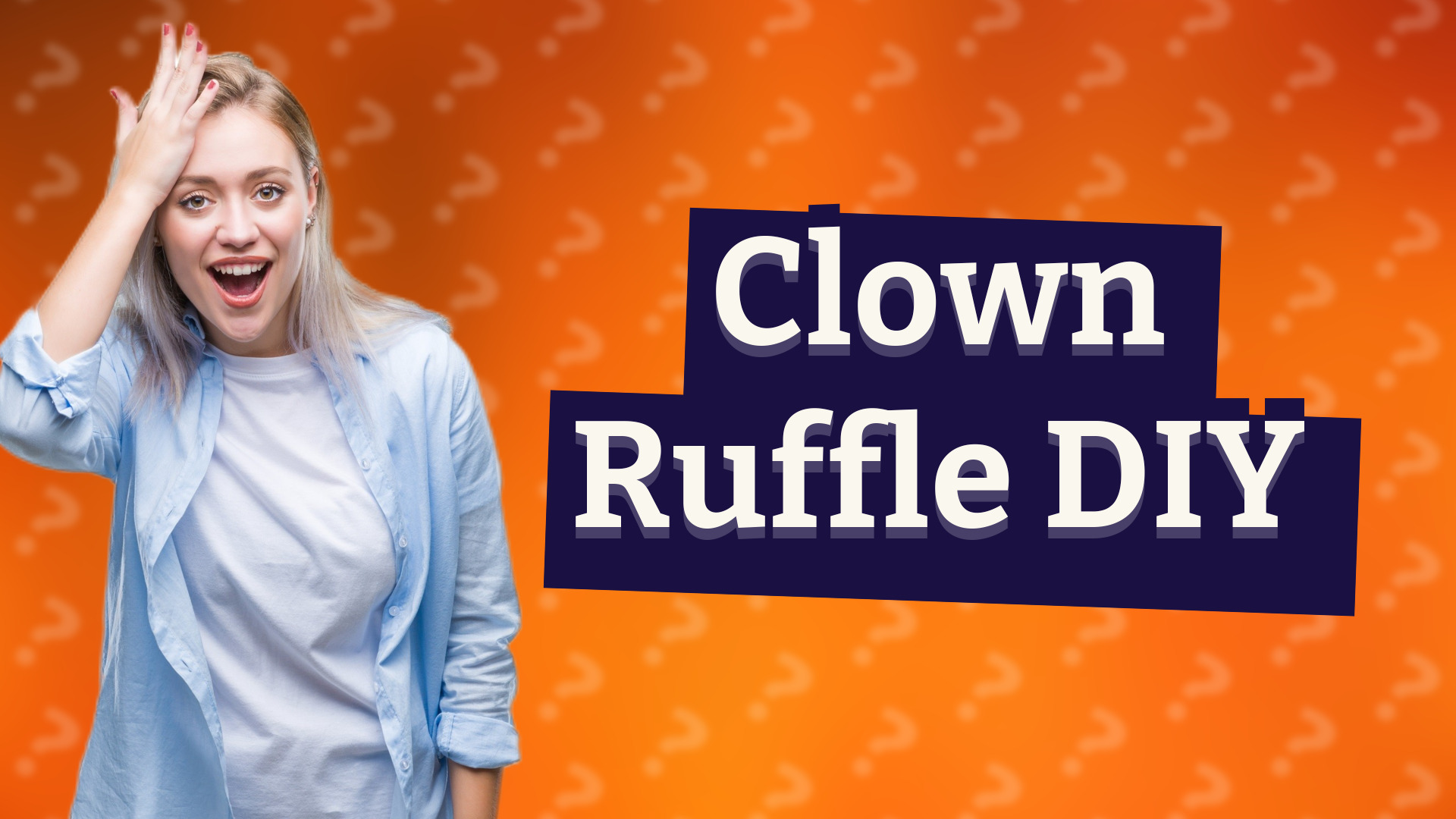 Clown Ruffle DIY