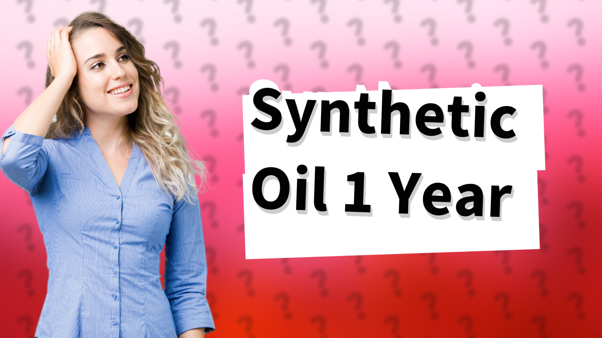 Synthetic Oil 1 Year