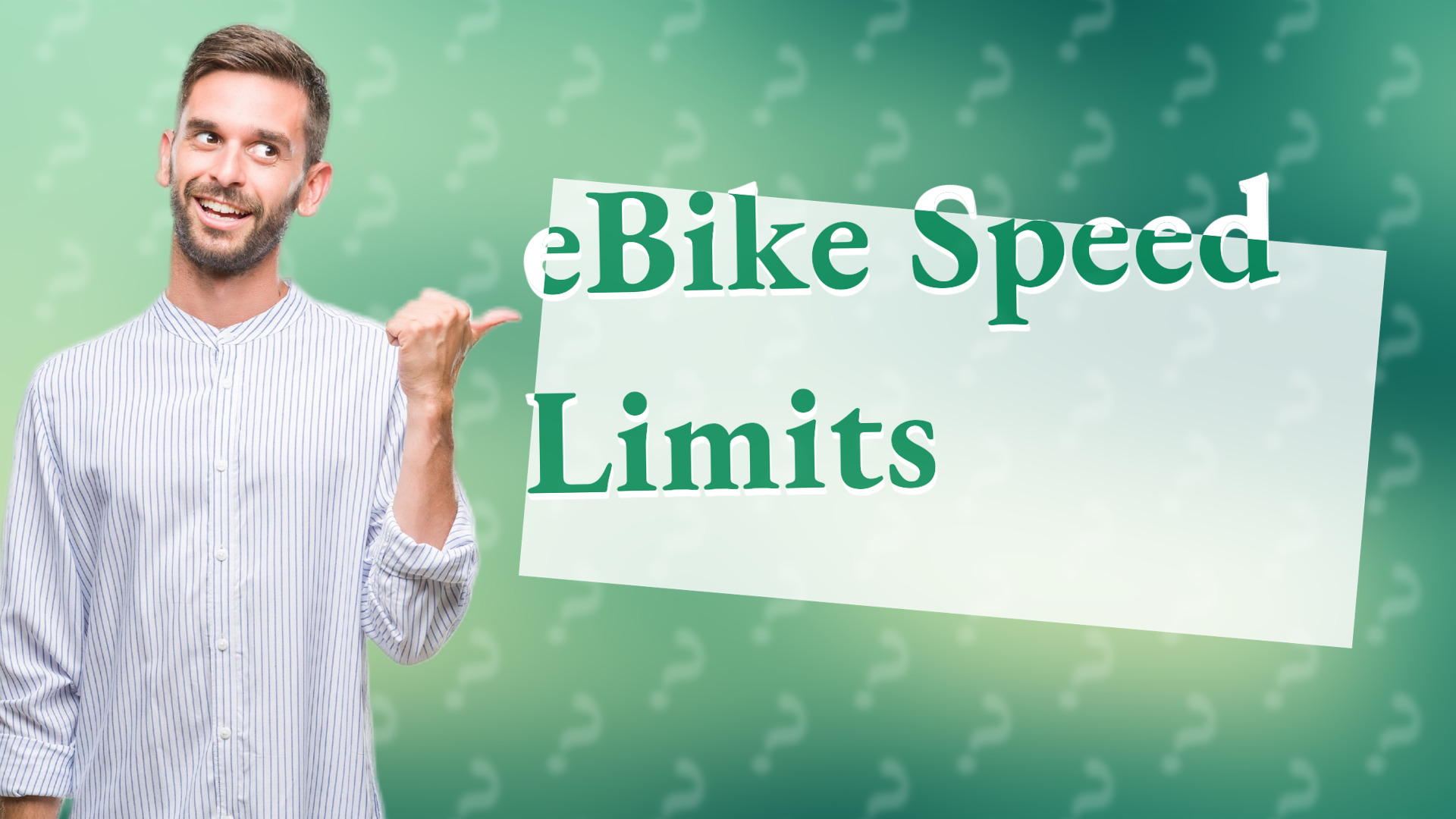 eBike Speed Limits