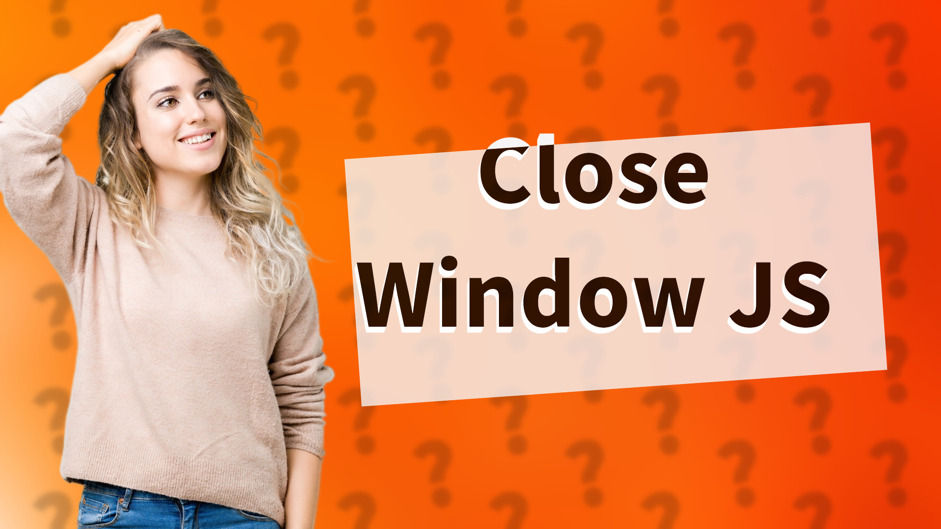 Close Window JS
