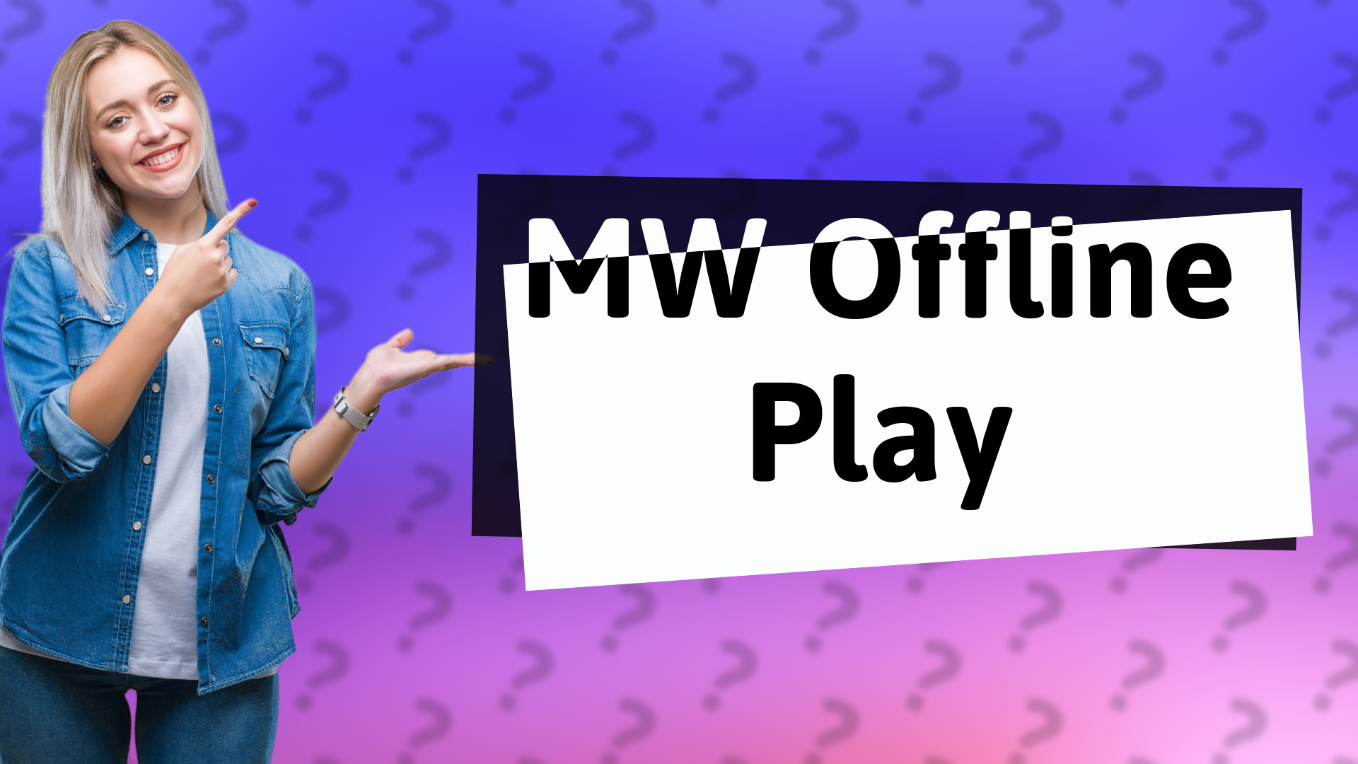 MW Offline Play