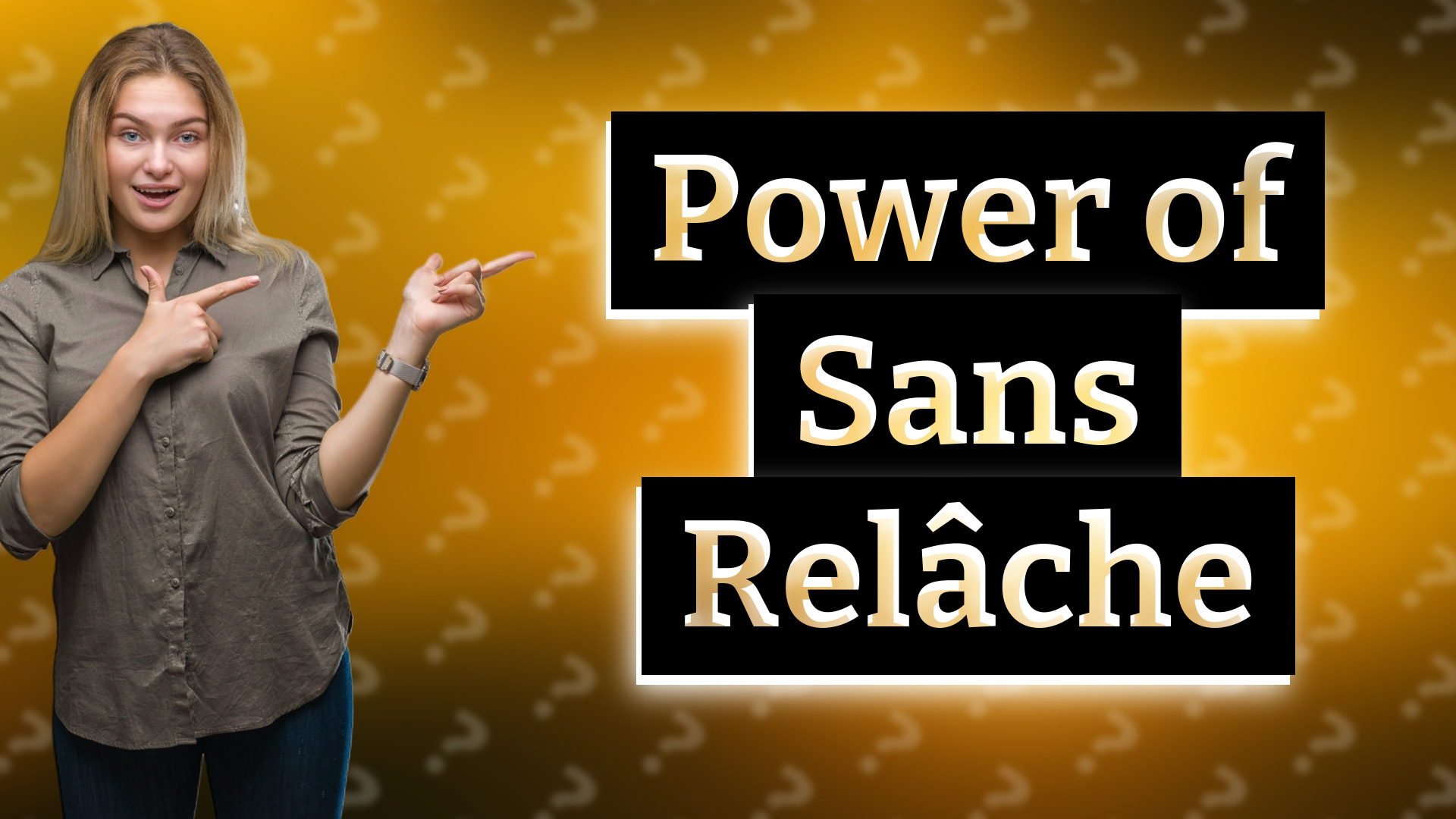 Power of Sans Relâche