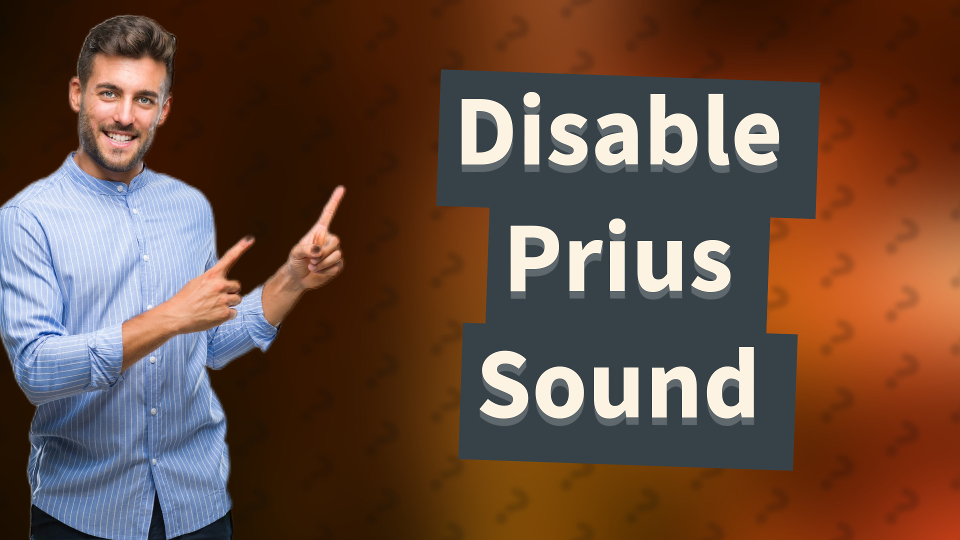 Disable Prius Sound