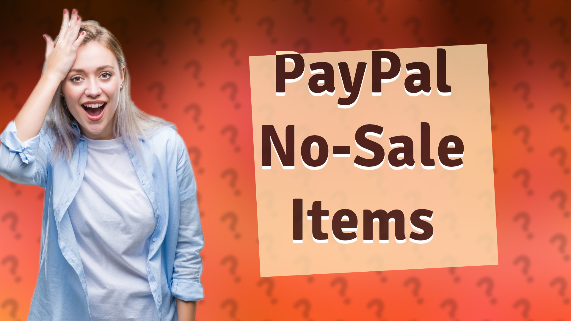 PayPal No-Sale Items