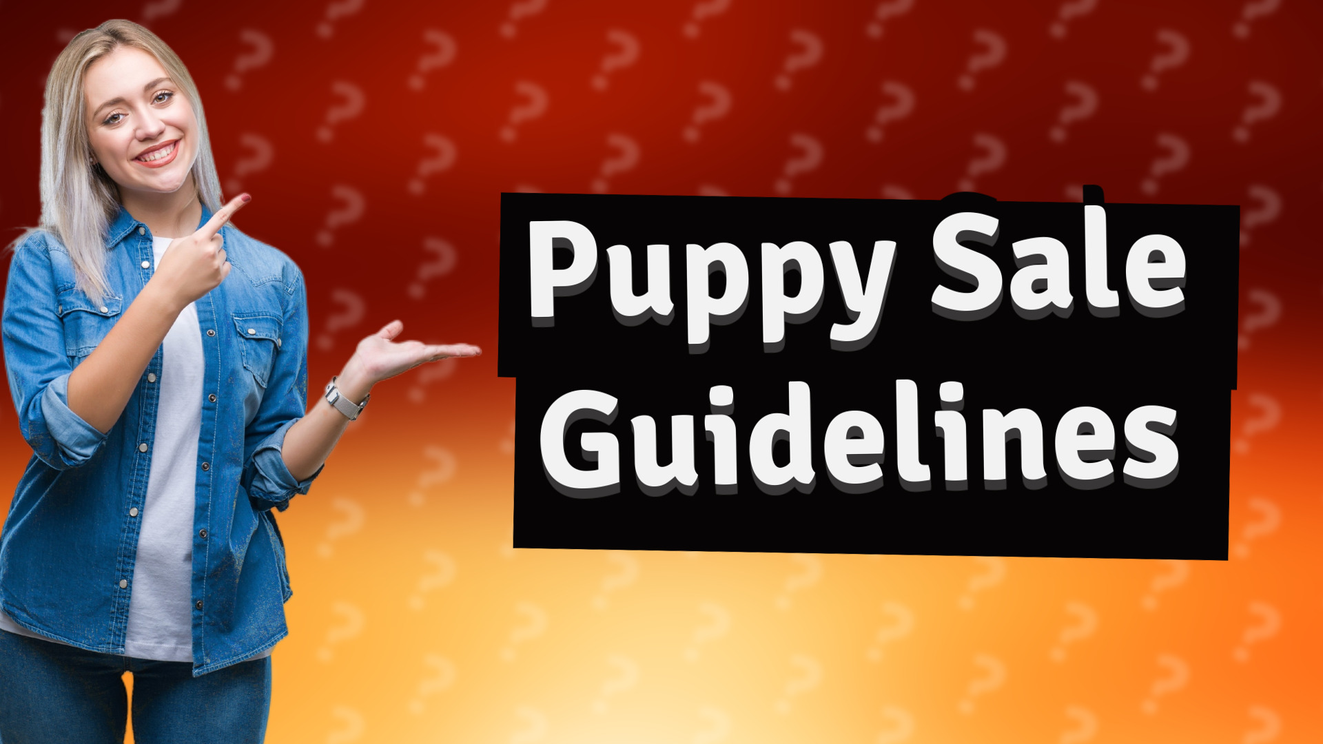 Puppy Sale Guidelines