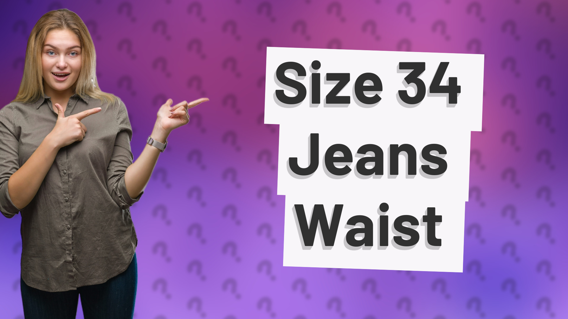 Size 34 Jeans Waist