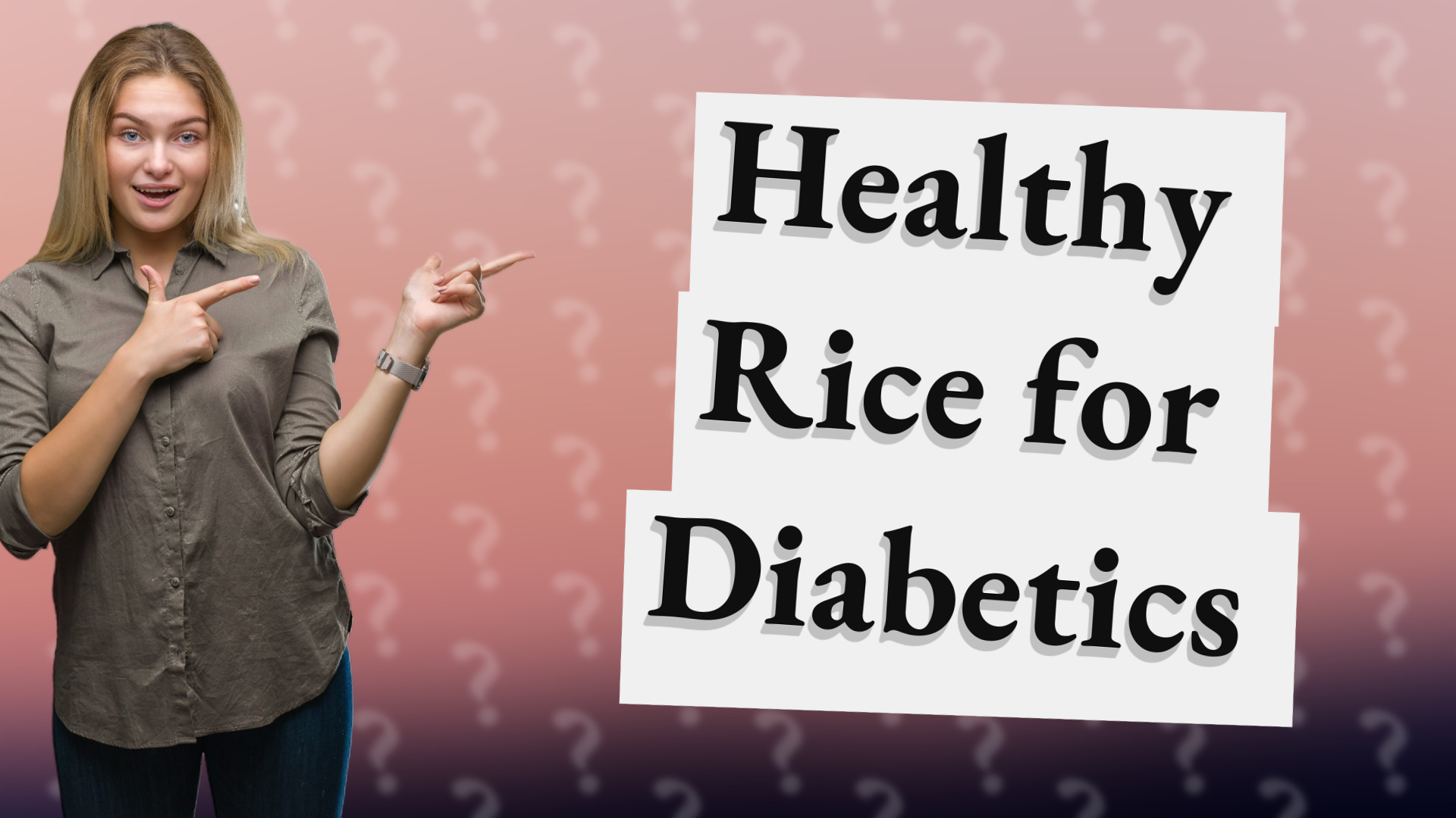Healthy Rice for Diabetics