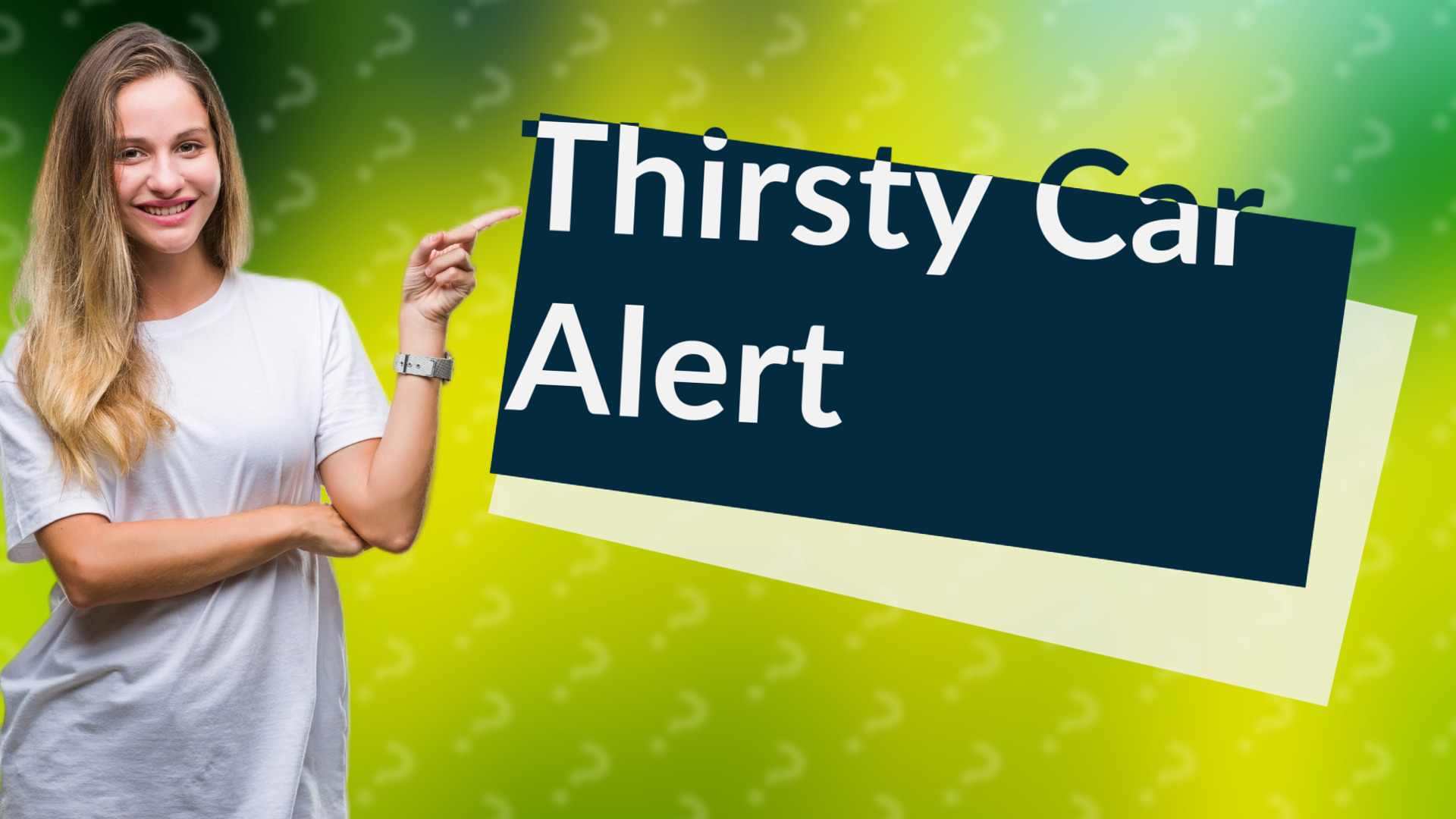 Thirsty Car Alert