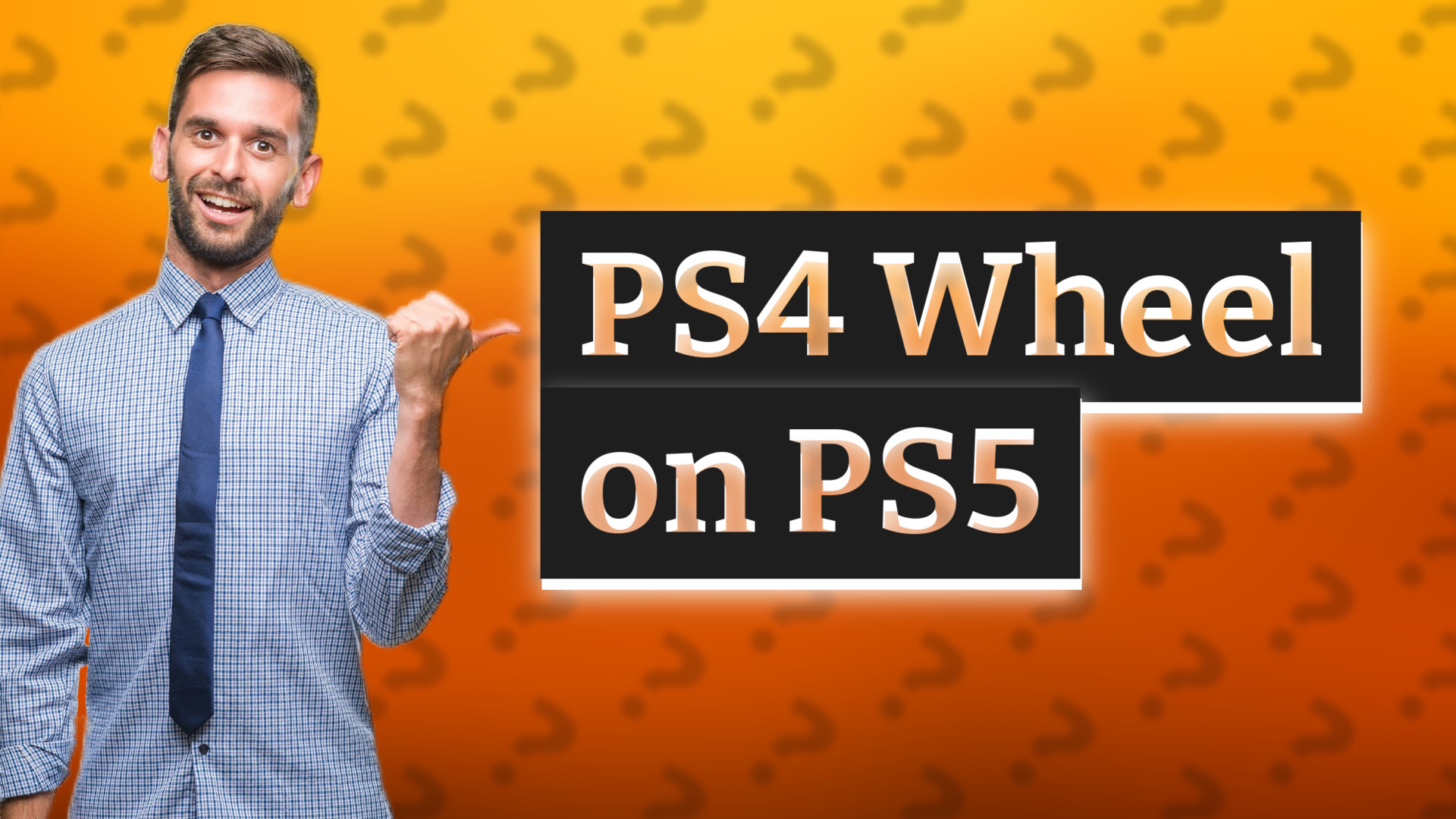 PS4 Wheel on PS5