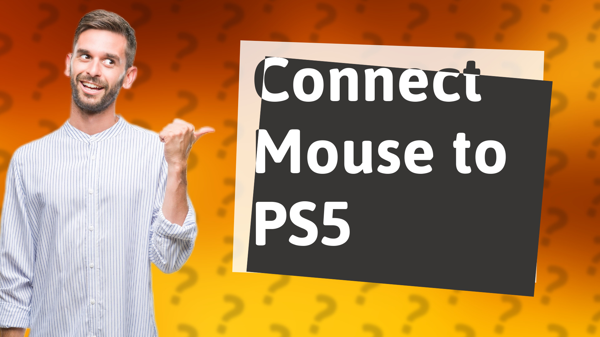 Connect Mouse to PS5