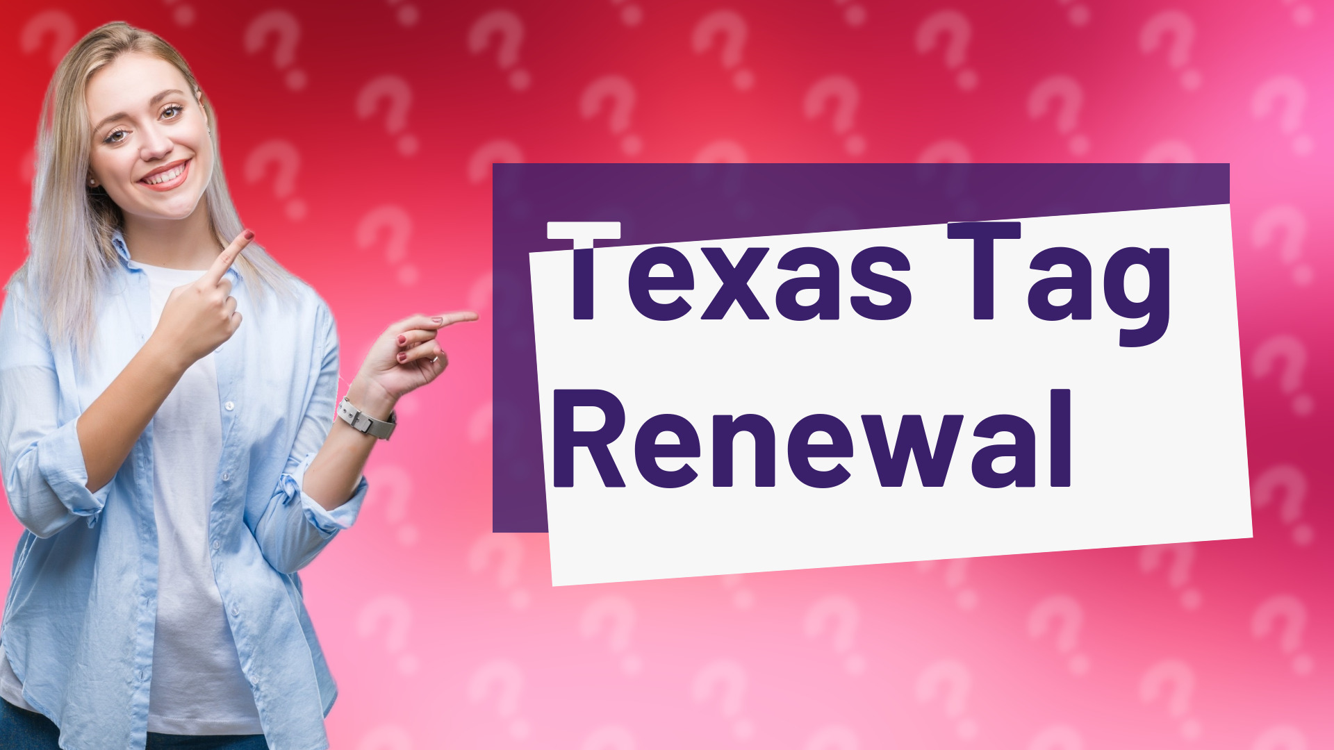 Texas Tag Renewal