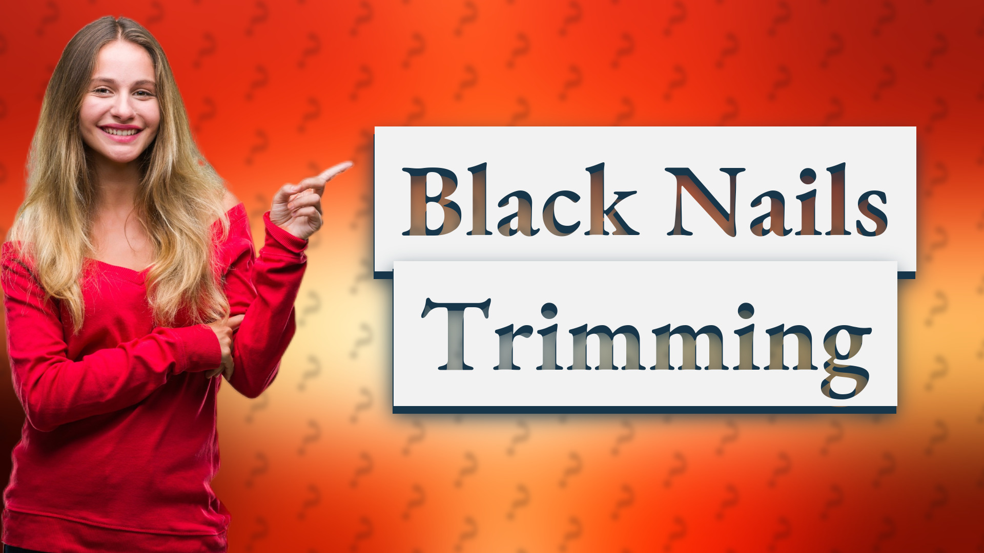 Black Nails Trimming