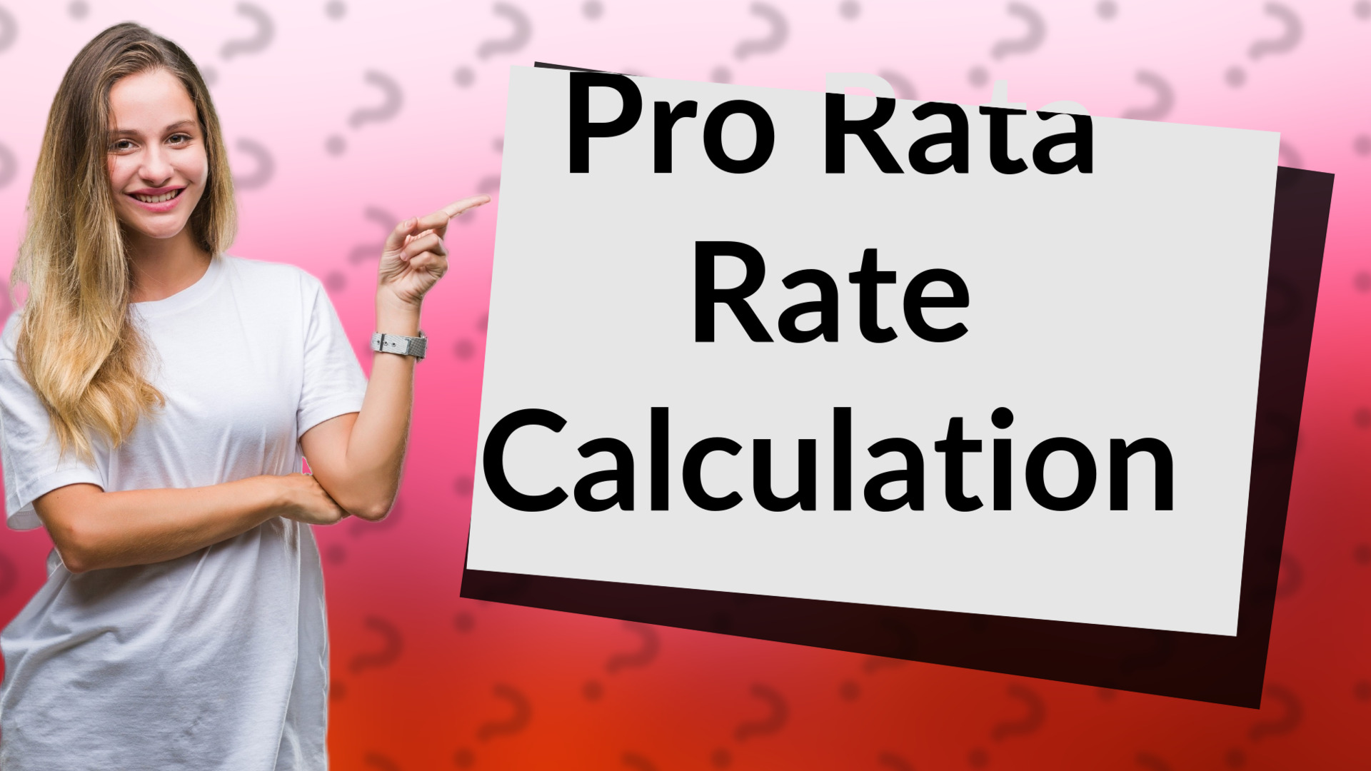Pro Rata Rate Calculation