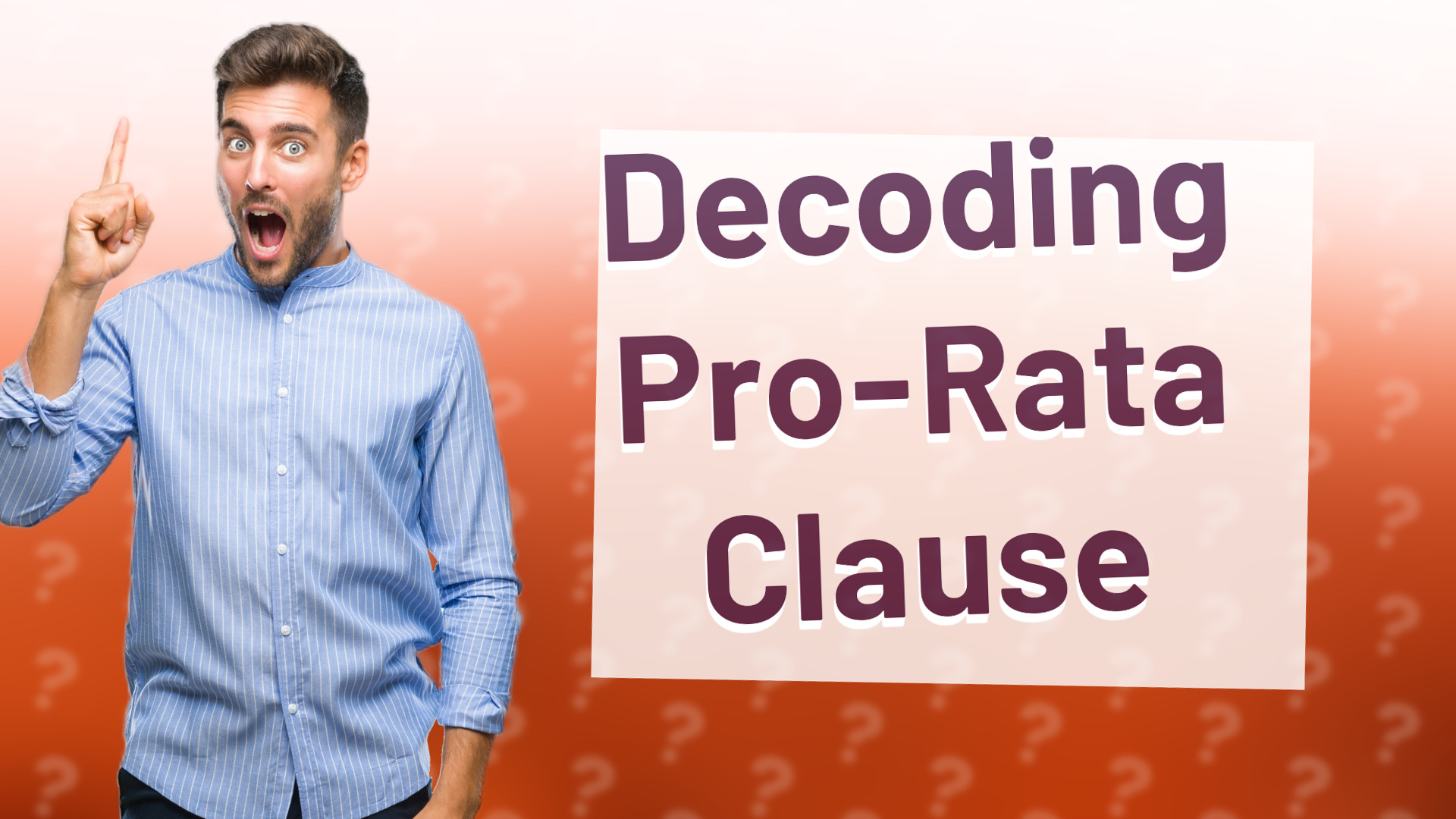 Decoding Pro-Rata Clause