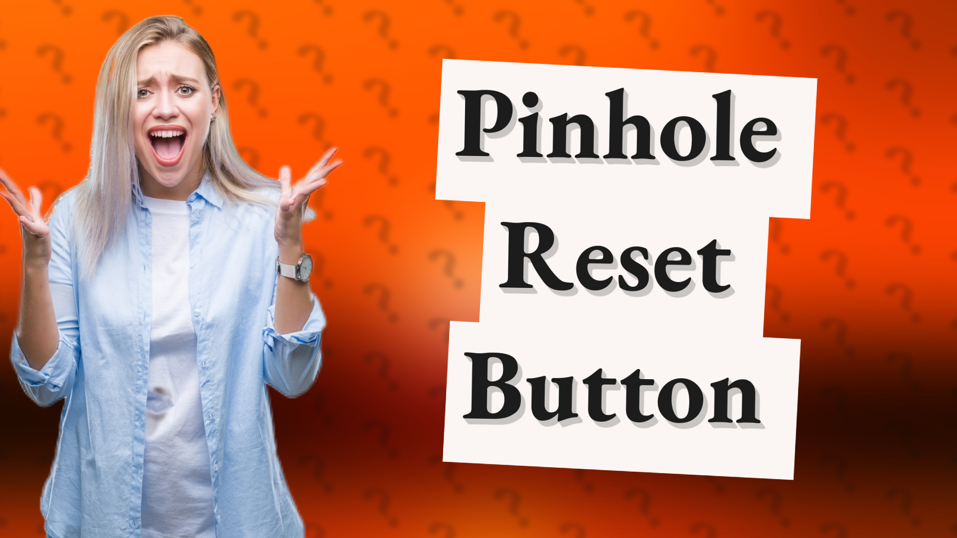 Pinhole Reset Button
