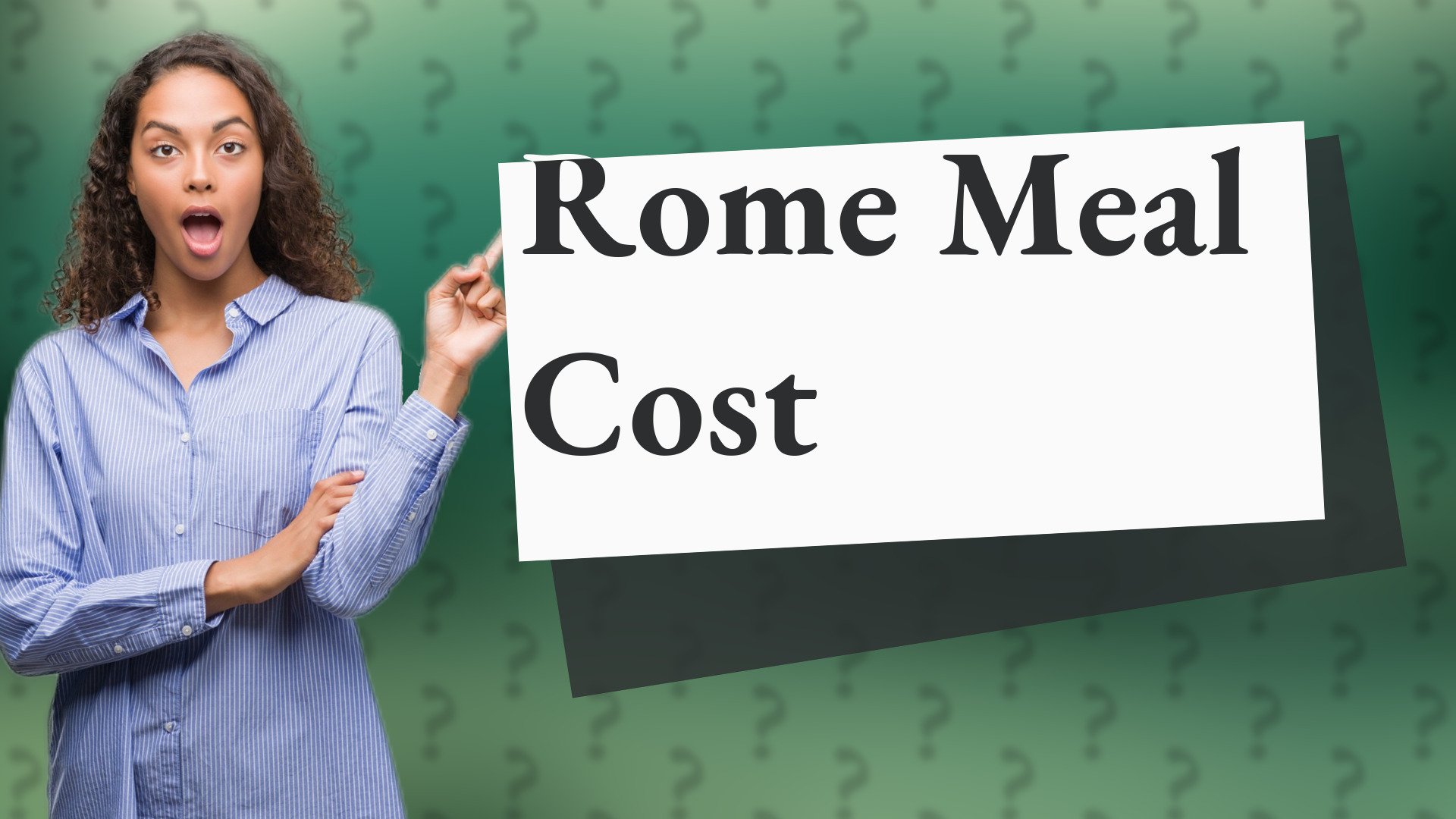 Rome Meal Cost