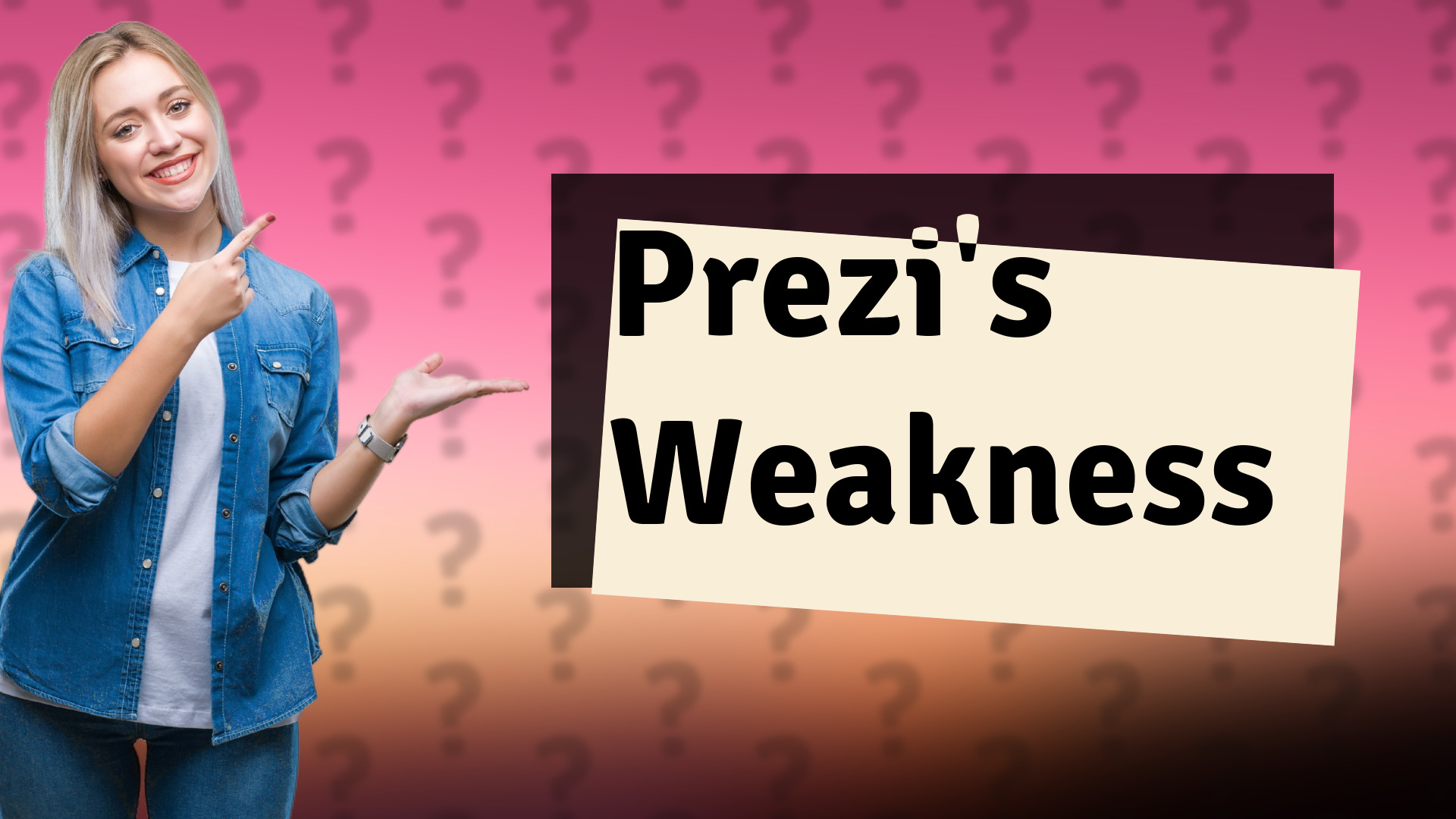 Prezi's Weakness