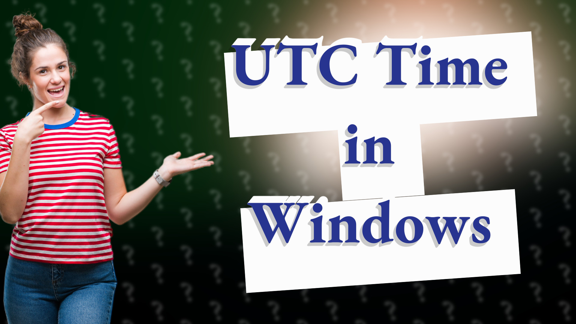 UTC Time in Windows