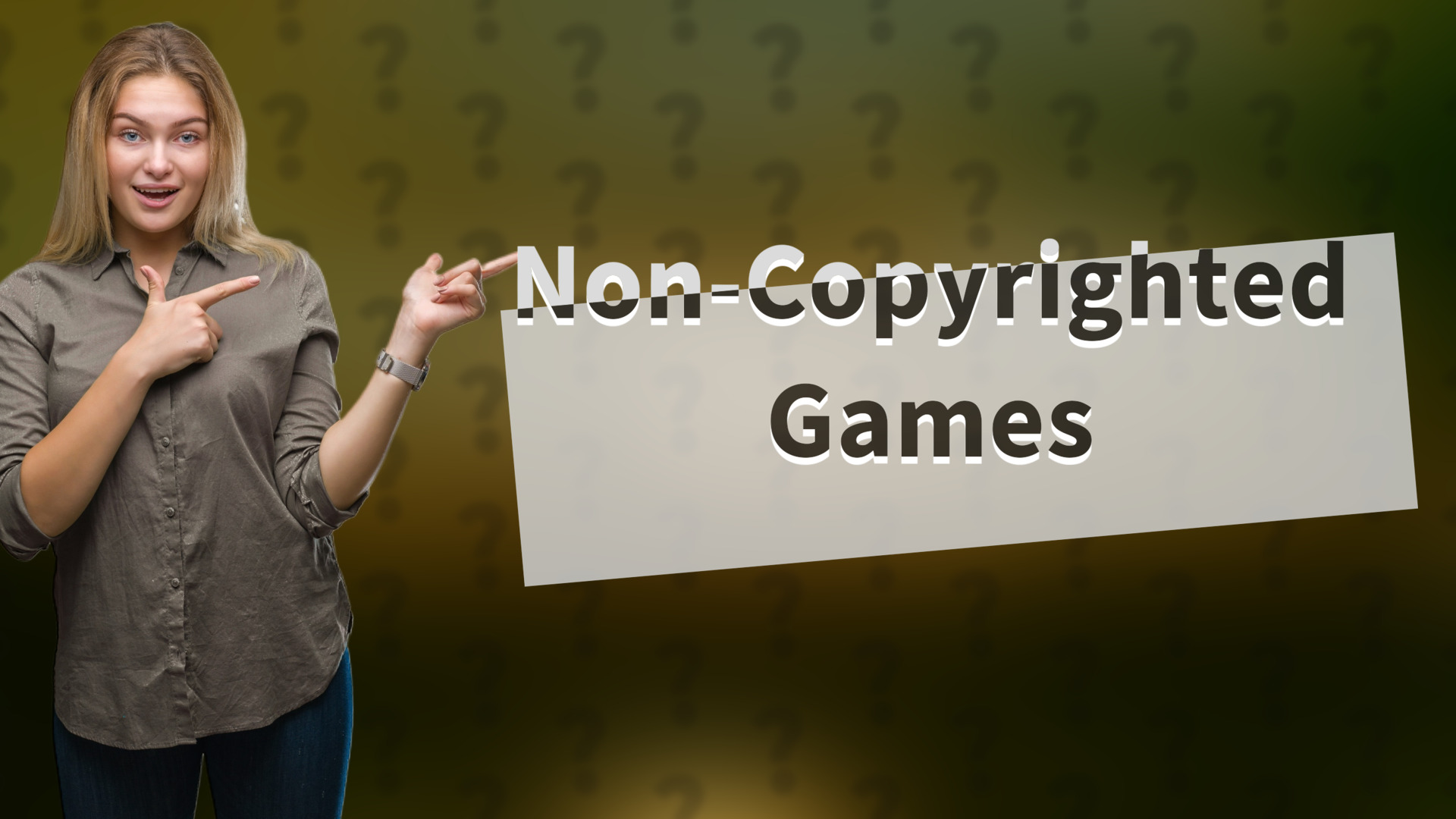 Non-Copyrighted Games