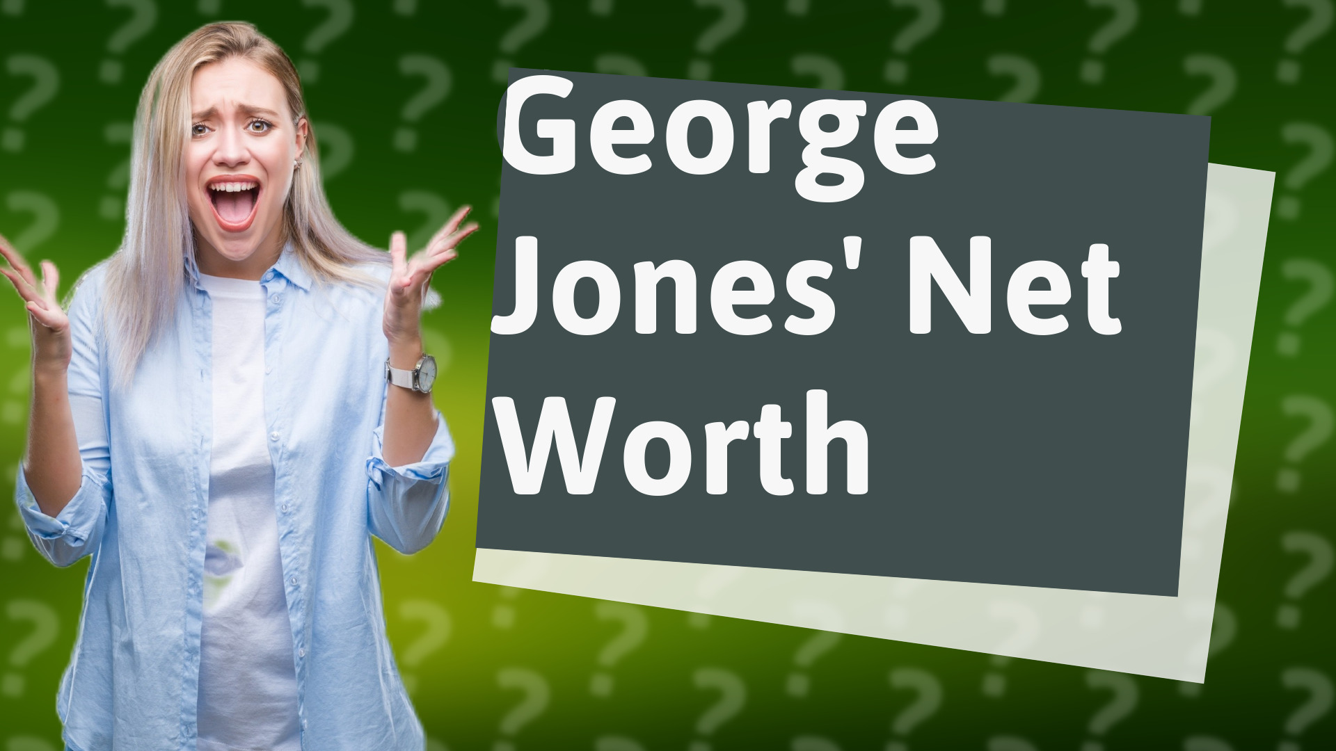 George Jones' Net Worth