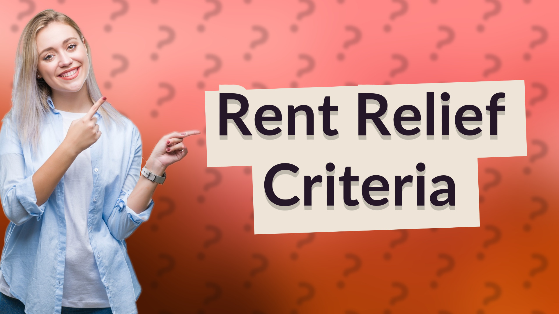 Rent Relief Criteria