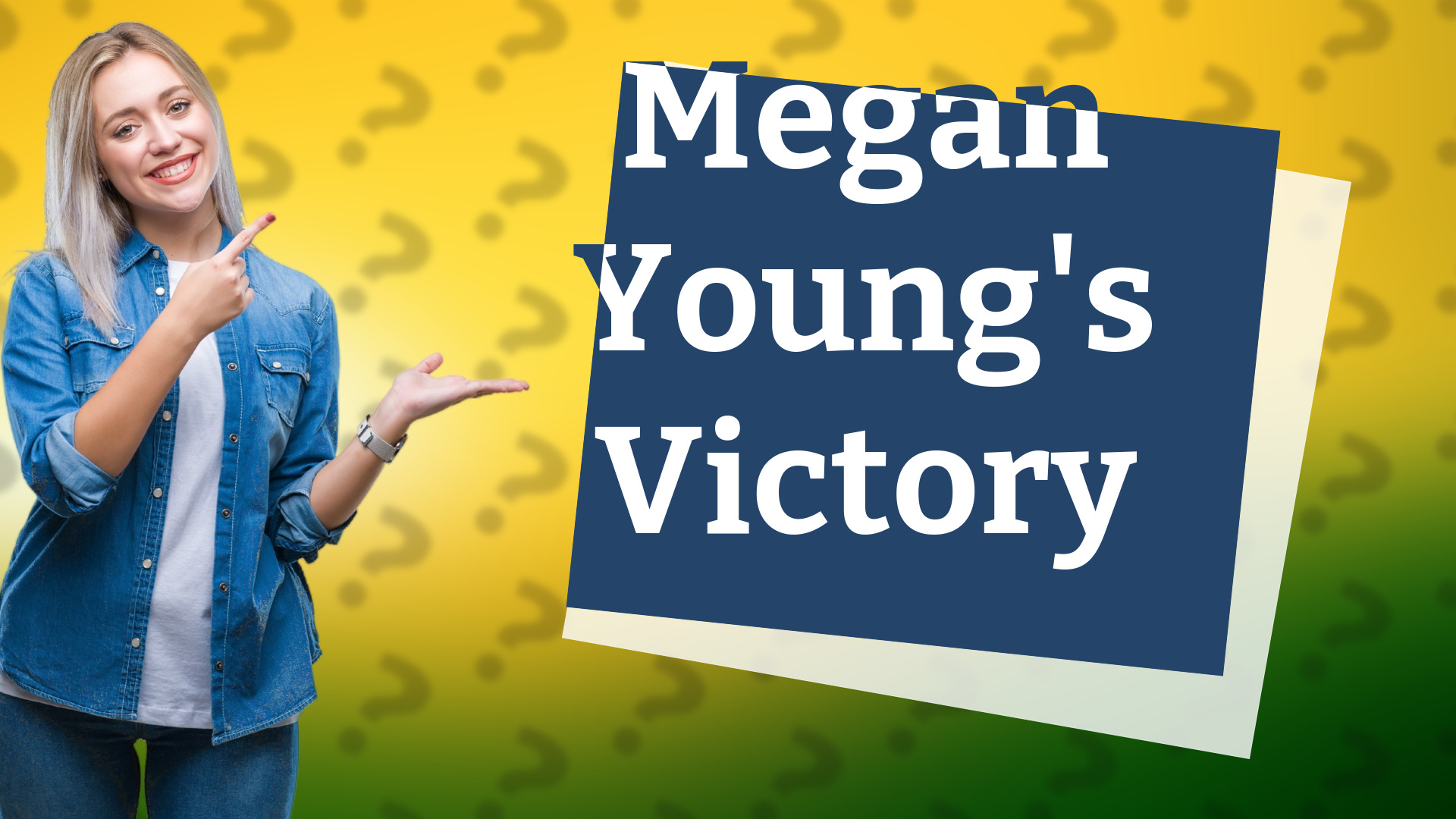 Megan Young's Victory