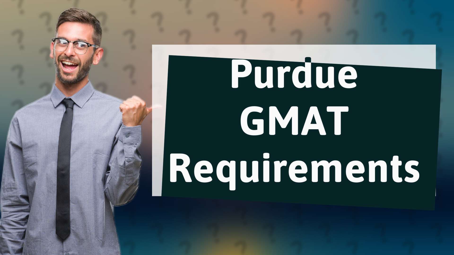 Purdue GMAT Requirements