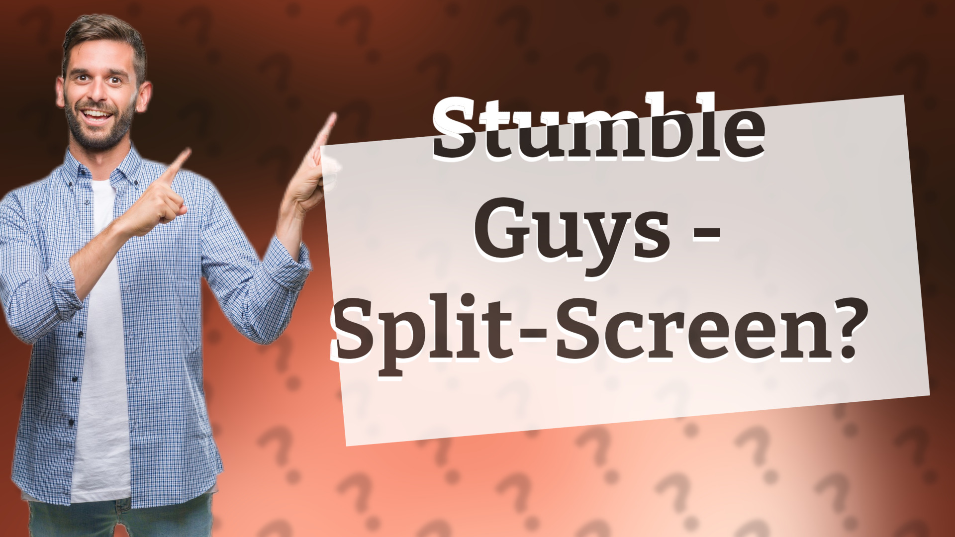Stumble Guys - Split-Screen?