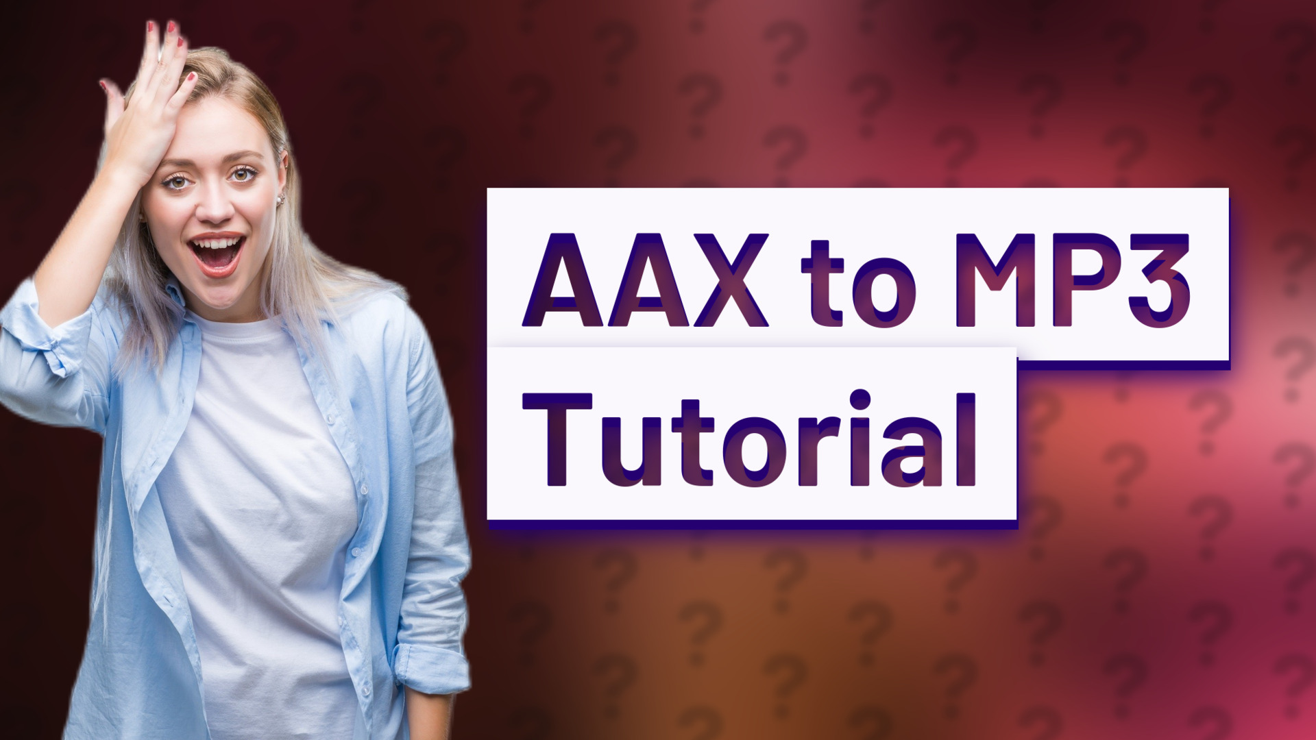 AAX to MP3 Tutorial