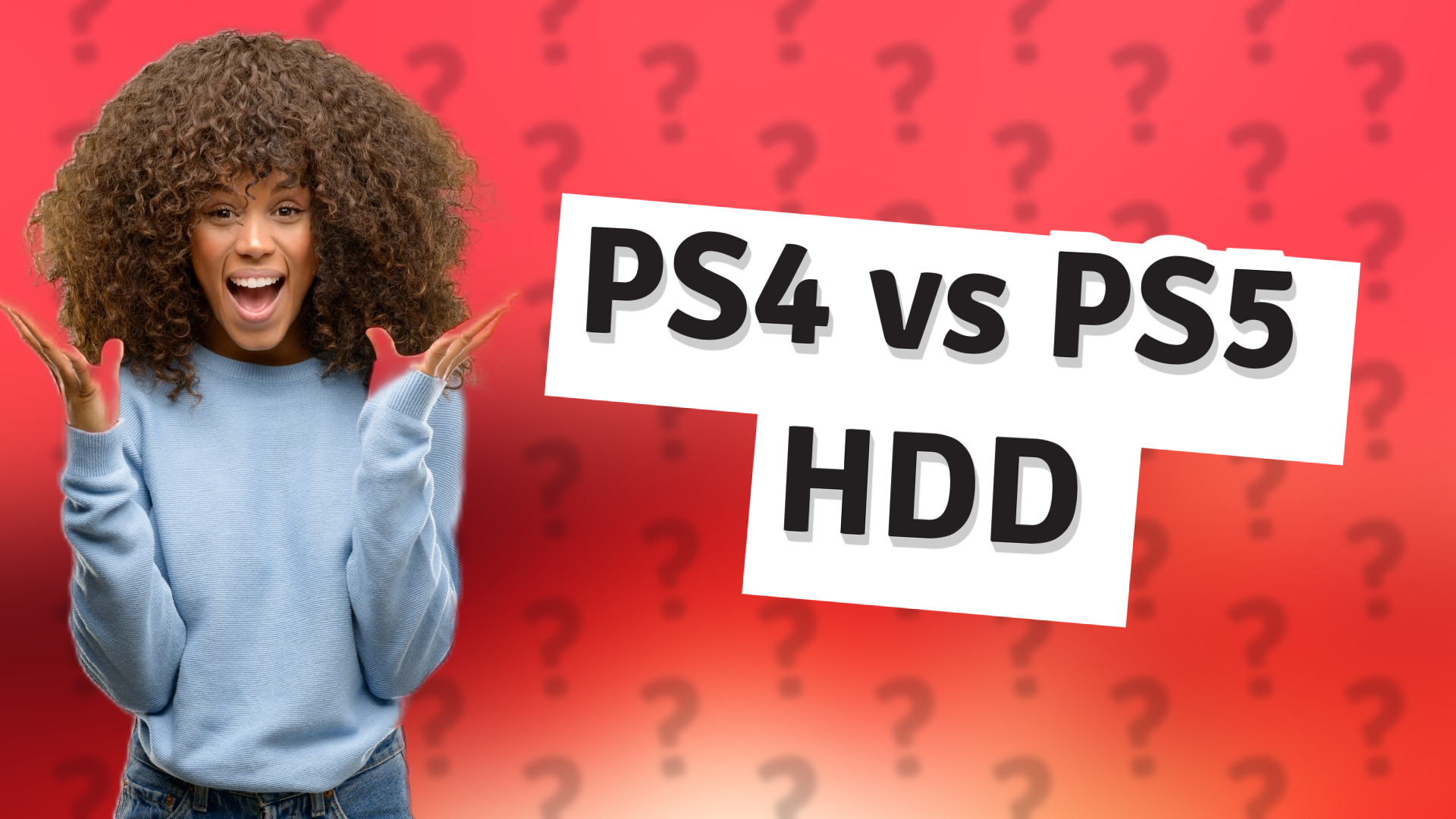 PS4 vs PS5 HDD
