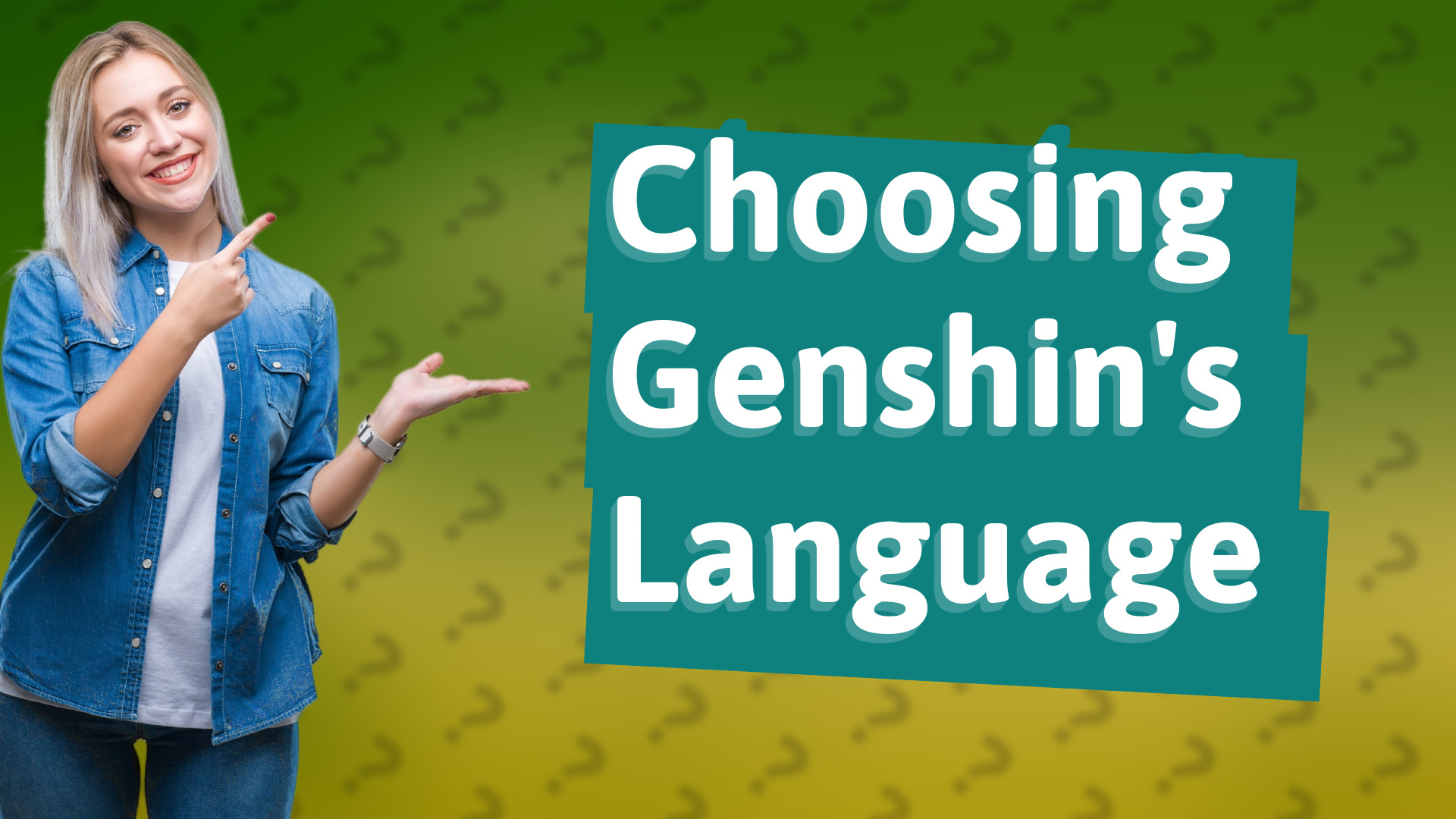 Choosing Genshin's Language