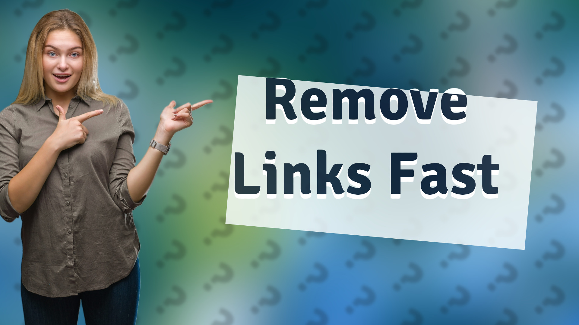 Remove Links Fast