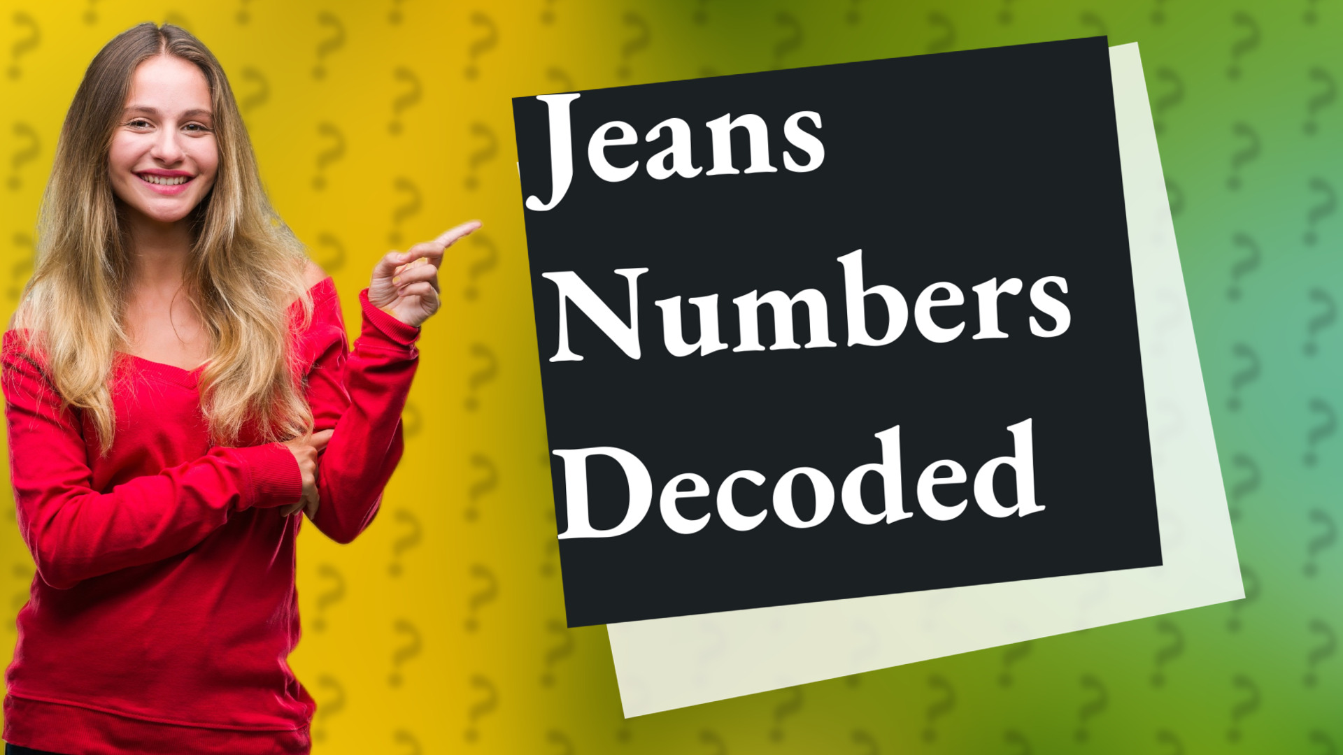 Jeans Numbers Decoded