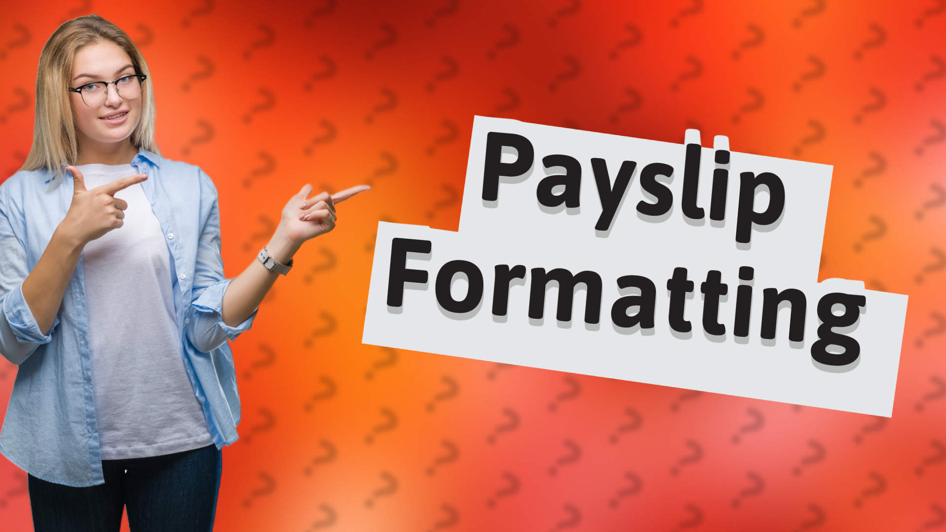 Payslip Formatting