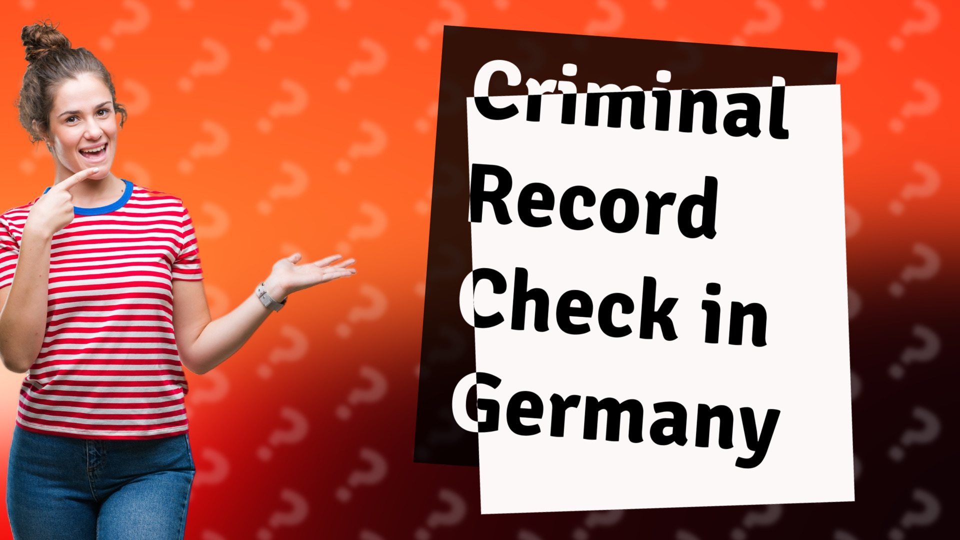 Criminal Record Check in Germany