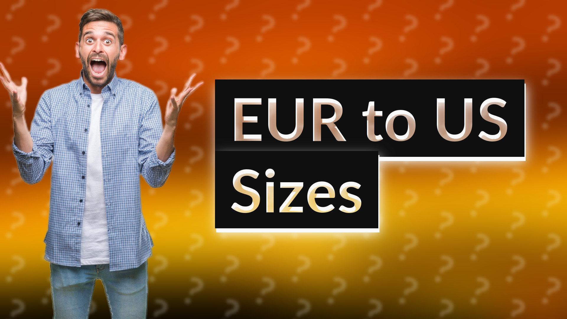 EUR to US Sizes