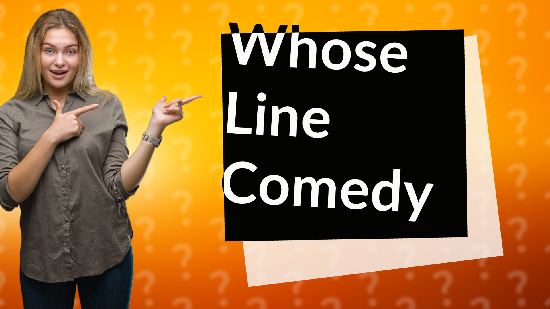 Whose Line Comedy
