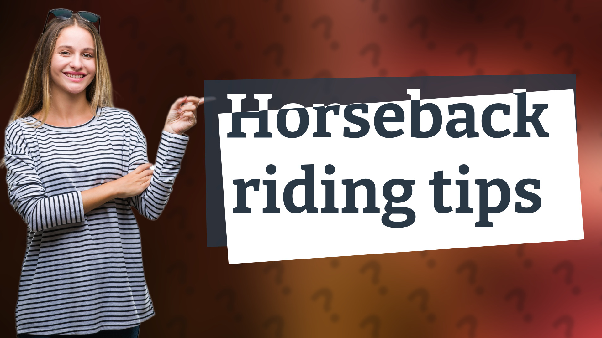 Horseback riding tips