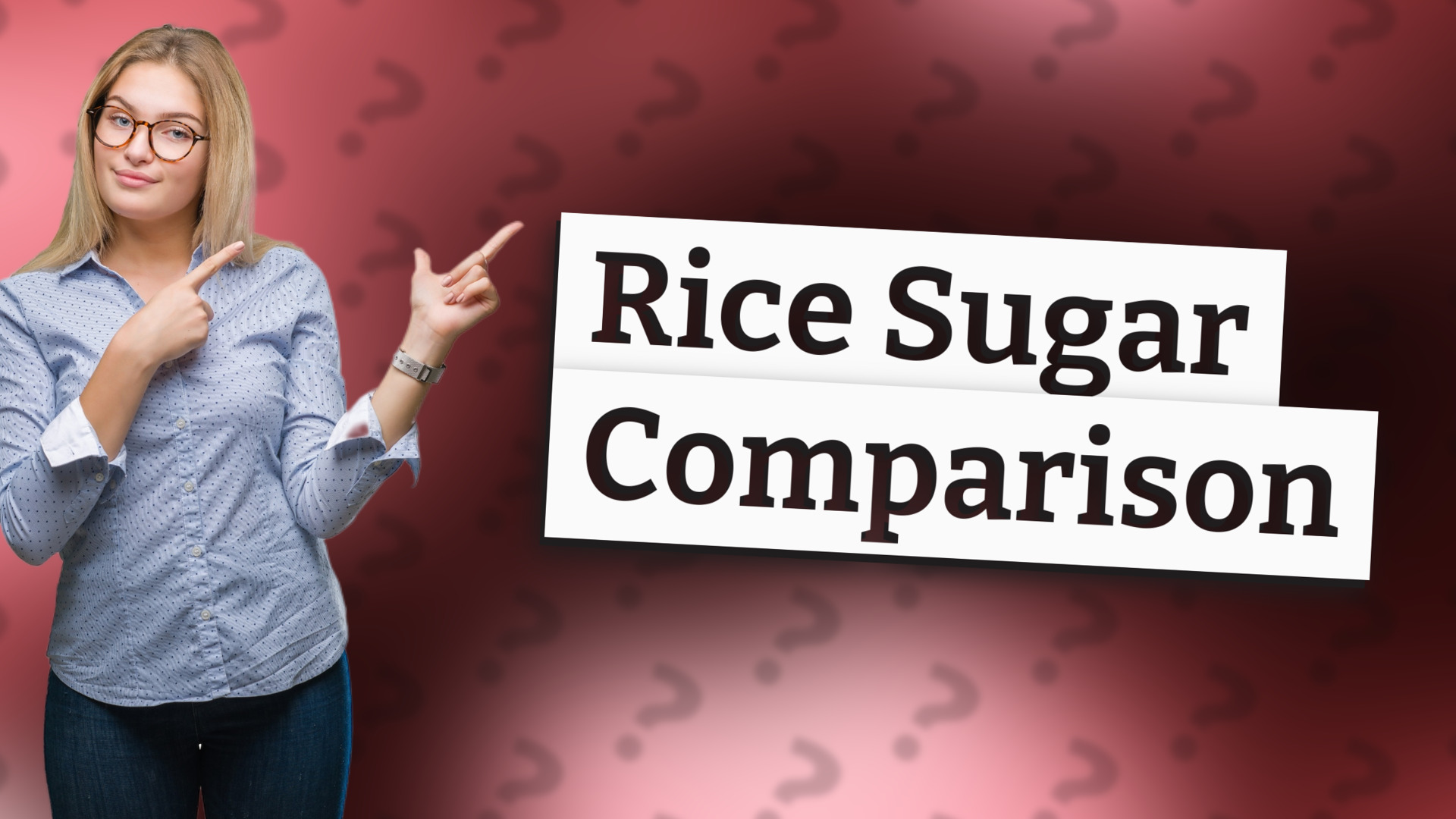 Rice Sugar Comparison