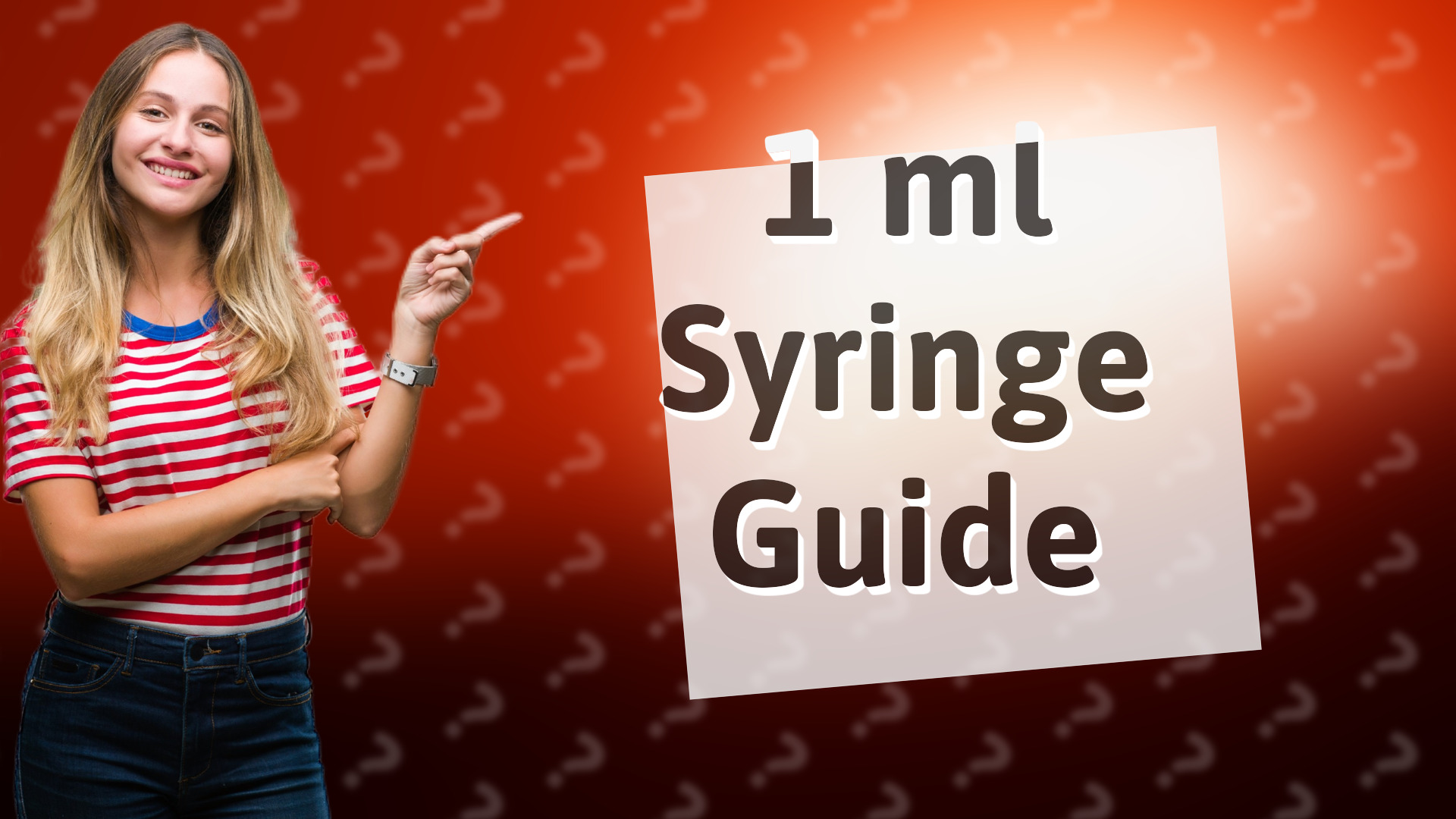 1 ml Syringe Guide