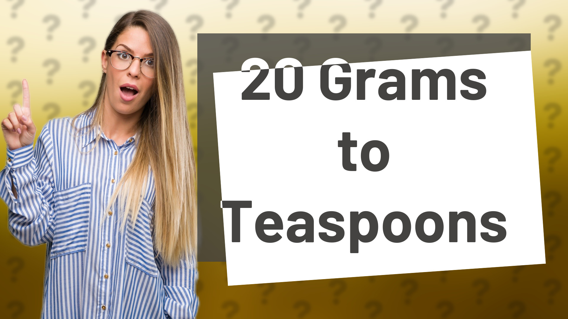 20 Grams to Teaspoons