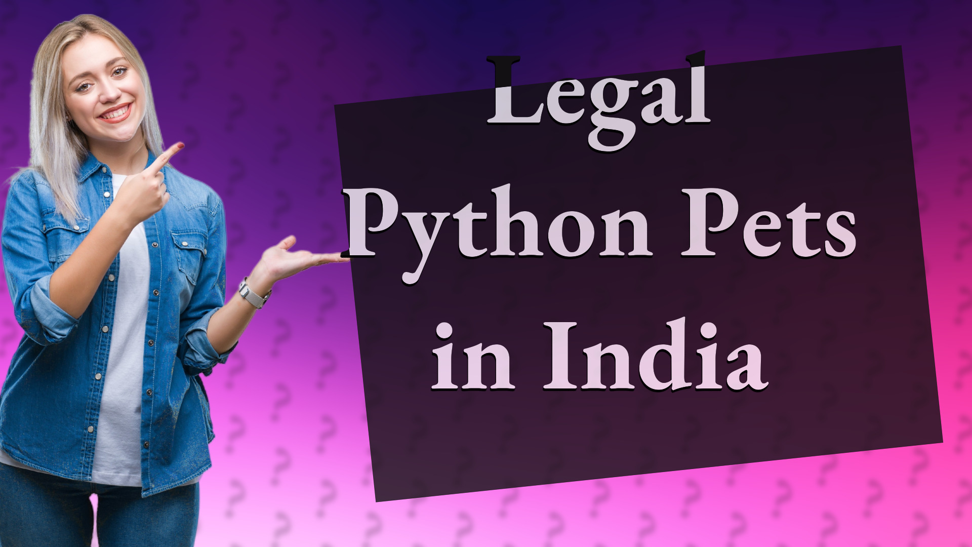 Legal Python Pets in India